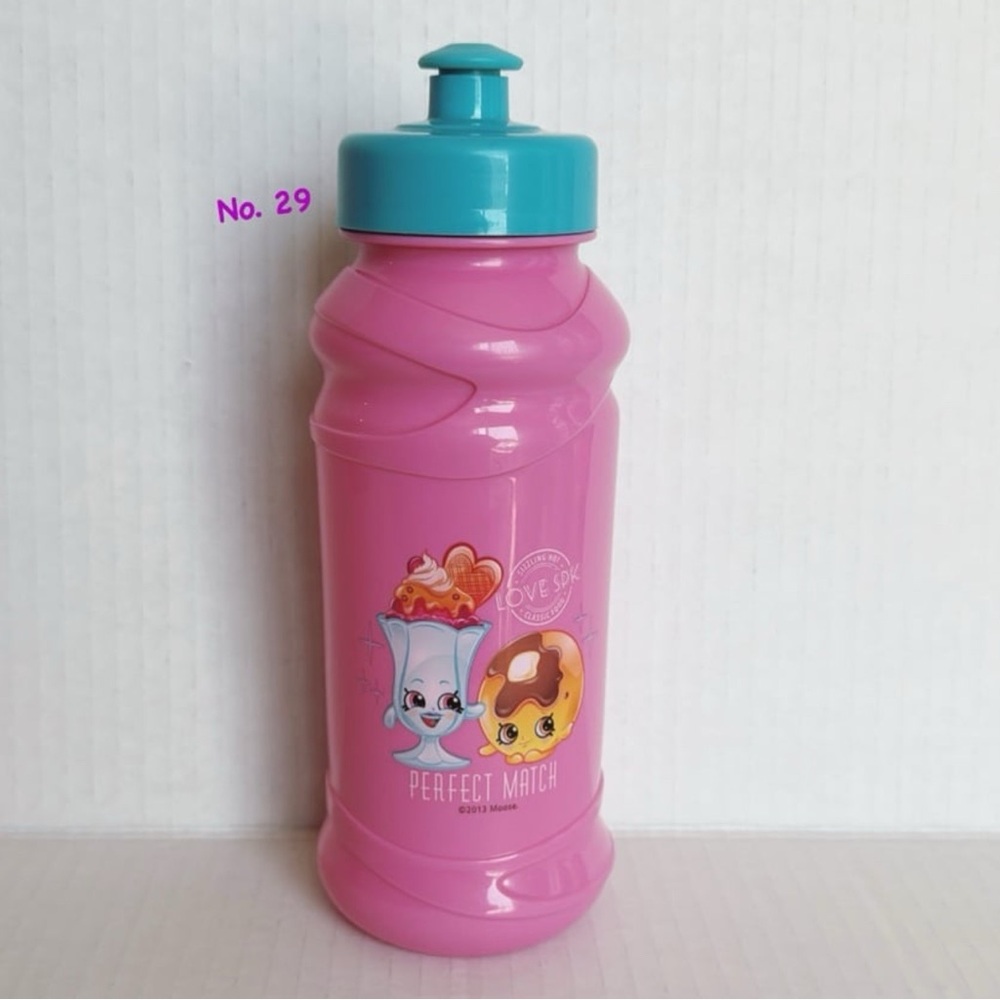 Shopkins Pink Water Bottle - 16 Fl oz. / BPA FREE